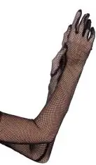 Перчатки FISHNET LONG GLOVES BLACK photo 1