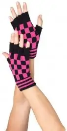 Перчатки FINGERLESS GLOVES BLACK-RED O-S photo 1