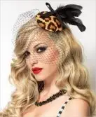 Заколка и вуаль KITTEN FASCINATOR O-S photo 1