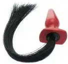 Анальна пробка PONY PLAY MEDIUM RED photo 1