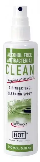 Спрей для очистки секс игрушек HOT CLEAN ALCOHOL FREE 150 ML photo 1