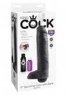 Фаллоимитатор с эякуляцией Kc 11 Inch Squirting Cock Black photo 4