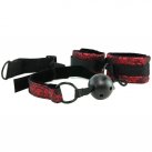 Дихаючий кляп з наручниками Scandal Breathable Ball Gag W Cuffs photo 1