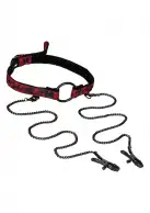 Розширювач для рота з зажимами для сосків, Scandal photo 1