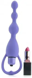 Анальный вибратор VIBRATING PLEASURE BEADS PURPLE photo 4