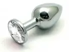 Анальная пробка SWAROVSKI WHITE S photo 1