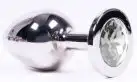 Анальная пробка SWAROVSKI WHITE L photo 1