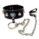 Ошейник с голубым камнем photo 1