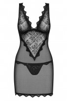 Комплект Obsessive Emperita chemise (Черный, L/XL) photo 3
