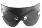 Черная кожаная маска с закрывающимися глазами photo 1