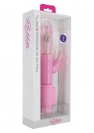 Компьютерный вибратор с возвратно-поступательным движением Poke Me Up-and-down Butterfly Pink photo 2