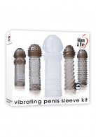 Набір насадок на член Vibrating Penis Sleeve Kit photo 7