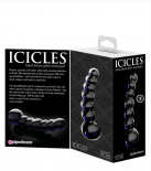 Анальна пробка Icicles No 66 Black, 12х3,5 см photo 4