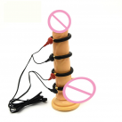 Силиконовое кольцо для пениса с электростимуляцией - 4 шт photo 1