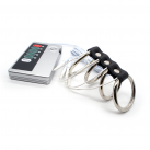 Электростимулятор с 4 насадками на член Сock cage extender electro shock photo 2