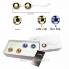 Вагінальні кульки Nalone - 2 шт., золотий/синій photo 5