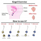 Вагінальні кульки Nalone - 2 шт., золотий/синій photo 4