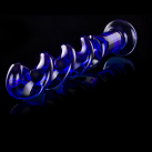 Спиральный электростимулятор Dildo Butt Plug стеклянный photo 4