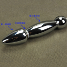 Металлические анальные шарики Butt Plug с электростимуляцией photo 3