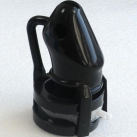 Силіконова насалка на головку чорна, 3 розмір, 40/45/50 мм photo 1