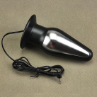 Большая анальная пробка с электростимуляцией - 130*52 мм photo 3