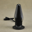 Большая анальная пробка с электростимуляцией - 130*52 мм photo 5