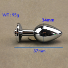 Металлическая анальная пробка  photo 2