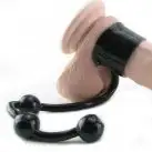 Эрекционная насадка SILICONE COCK RING WITH BALLS photo 2