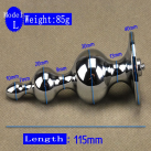 Металлическая анальная пробка Butt для электростимуляции  photo 1