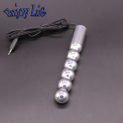 Анальный плагин (160 на 25 мм) металлический с электростимуляцией photo 4