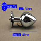 Металлическая анальная пробка Butt Masturbator - 34 мм photo 2