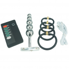 Набор для электростимуляции: 4 кольца для пениса и анальная пробка photo 1