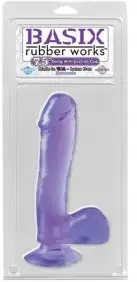 Фаллоимитатор BASIX 7,5 PURPLE WITH SUCTION CUP photo 3