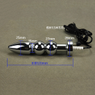 Анальный плагин с 3 бусинами для муж. и жен. photo 3