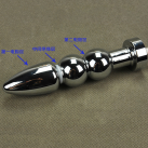 Анальный плагин с 3 бусинами для муж. и жен. photo 4