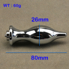 Металлическая анальная пробка с электростимуляцией photo 2