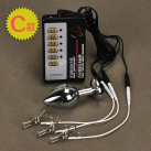 Анальная пробка и зажимы для сосков Electro Shock H3581 photo 4