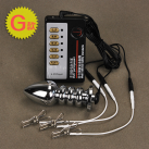 Анальная пробка и зажимы для сосков Electro Shock H3581 photo 1