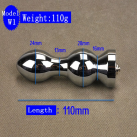 Анальная пробка для подключения к электростимуляции. Размеры: 24*28*110 мм. Длина: 110 мм. Диаметр:  photo 1