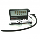 Металлический и силиконовый анальный электростимулятор Electro Shock photo 3