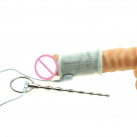 Электростимулятор Electro Shock мягким кольцом и металлическим расширителем уретры photo 4