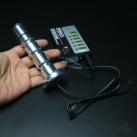 Металлическая анальная пробка Electro Shock Kit с электростимуляцией - 12 см photo 2