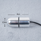 Электростимулятор для женщин ES0064. Палочка. Материал - металл. Длина - 6 см, диаметр - 2,5 см. photo 5