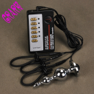 4 кольца на пенис и анальная пробка для электростимуляции Electro Shock photo 2