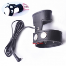 Шкіряна насадка для пеніса з проводом для електростимулятора Electro Shock photo 2