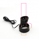 Электростимулятор Electro Shock с кожаными кольцами для пениса photo 6