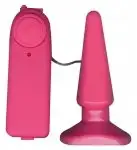 Анальный вибратор FUNKY VIBATING BUTTPLUG PINK photo 1