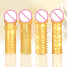 Насадки на пенис 4 шт., золтого цвета photo 1