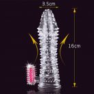 Насадка на пенис селконовая с ребрышками photo 2