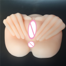 Силіконовий мастурбатор з вагінальним та анальним отвором photo 4